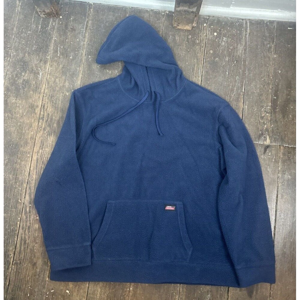 Dickies Fleece Hoodie Mens XL Blue Pullover Sweater Sweatshirt Casual Workwear